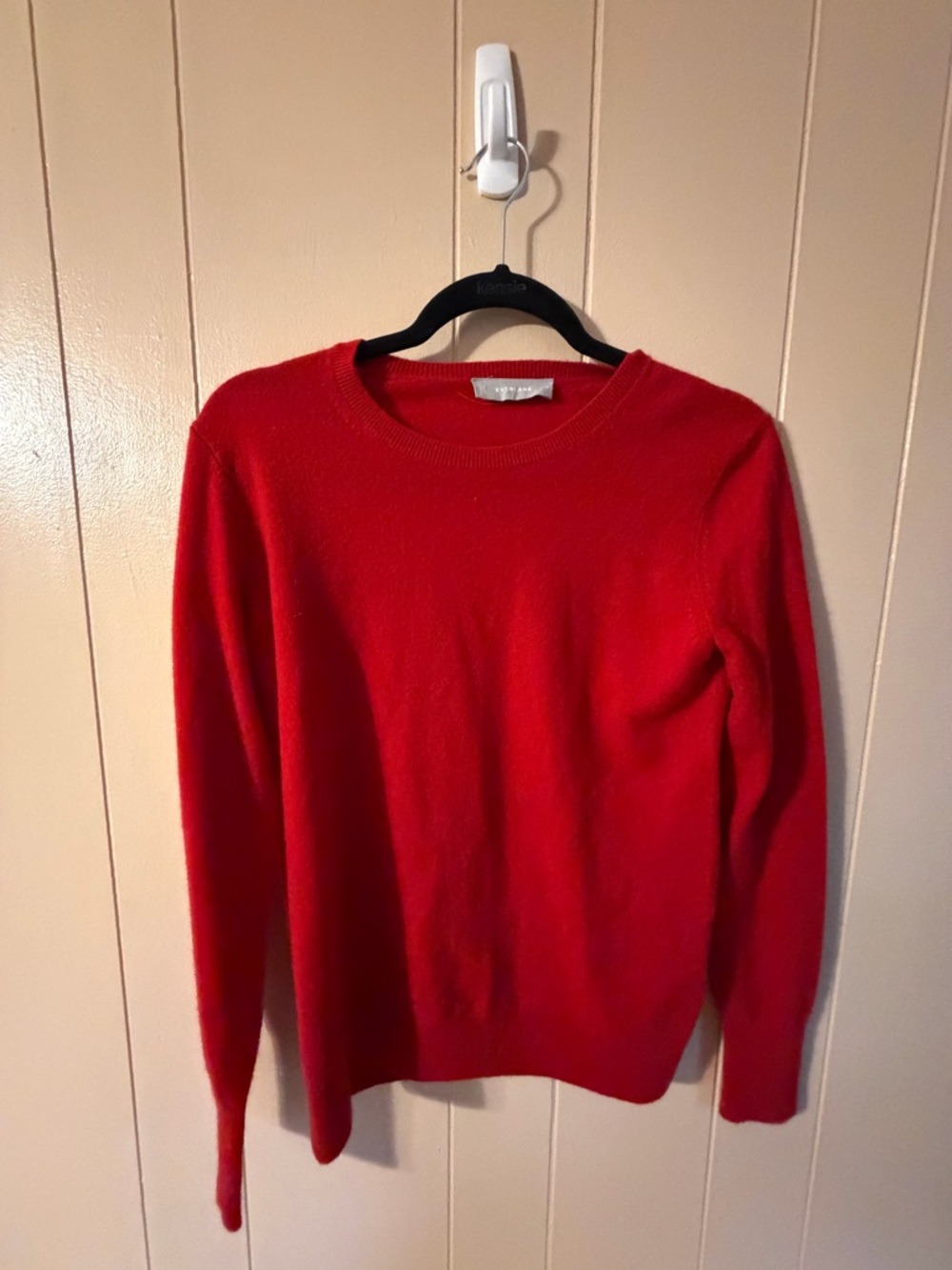 Everlane Red cashmere Crewneck Sweater